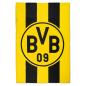 Preview: Borussia Dortmund BVB Bettwäsche Blockstreifen 135 x 200 cm